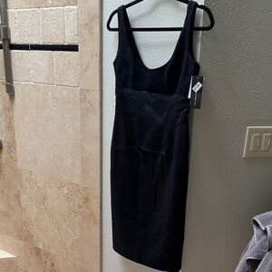 French Connection Sleek Black Midi Dress